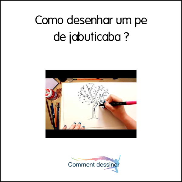 Como desenhar um pé de jabuticaba